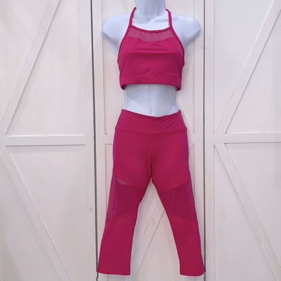 TLF Workout Bundle Shorts Sports Bra Cropped Leggings Size Small Medium - Picture 4 of 17